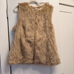Faux Fur Vest - Banana Republic